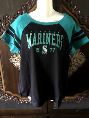 Seattle Mariners Women's Plus Size Varsity Shirt by Torrid - Image 1 of 3