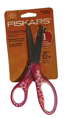 Fiskars Scissors Comfort Soft Grip 7" Stainless Steel Pointed Tip - Image 1 of 2