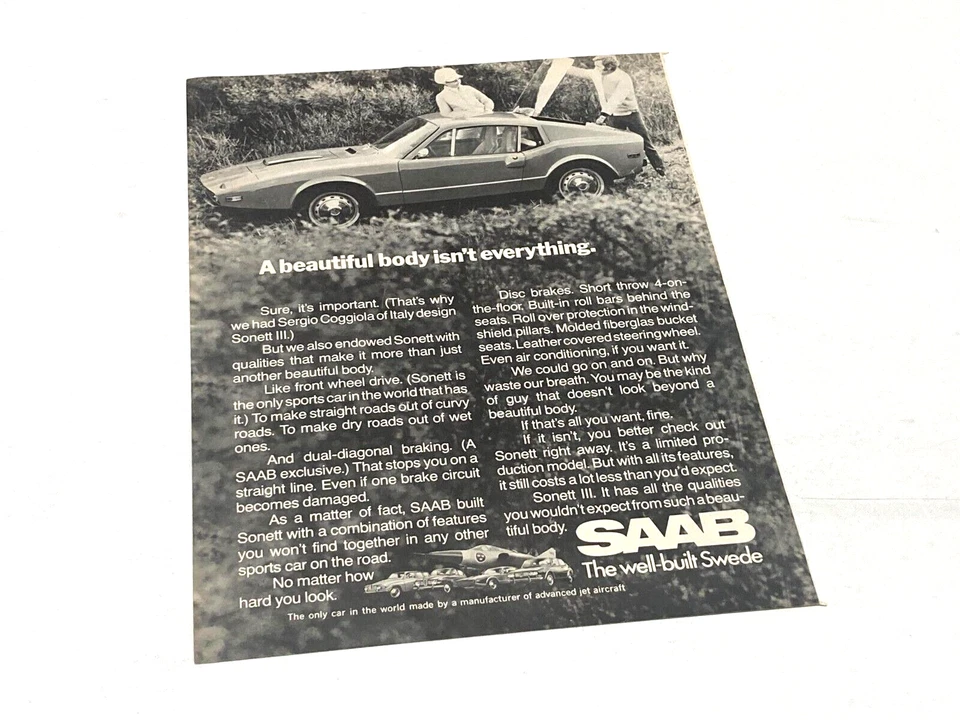 1970年萨博·索内特三世印刷杂志广告 — 第 1/1 张图片