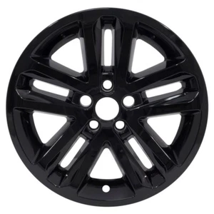 GLOSS BLACK WHEEL SKIN SET 18" FOR 2011-2018 FORD EXPLORER - Picture 1 of 6