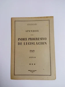 Aranzadi Appendix To The Progressive Index Of Legislation 1949 - June - Picture 1 of 1