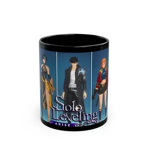 Tazza Anime Personalizzata Solo Leveling Nera per Fan, Regalo Perfetto per Fan Anime - Foto 1 di 5