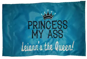 Bandera de látigo de repuesto de seguridad para ATV Princess My A*S personalizada con nombre. - Imagen 1 de 5