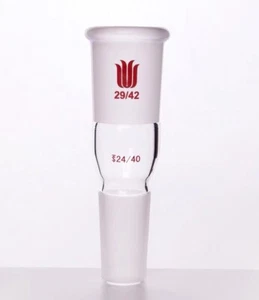 USA Adapter Glass reducing enlarging adapter joint female 29/42 to male 24/40 - Bild 1 von 1