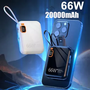 20000mAh Powerbank 2USB Batterie Schnellladegerät Externer Akku für Handy iPhone - Bild 1 von 10
