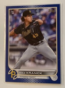 2022 Topps Series 1 #325 Max Kranick RC  Blue Parallel  Pittsburgh Pirates