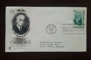 US FDC # 1235 Honoring Cordell Hull 1963. - Picture 1 of 6