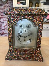 Rare Multi Coloured Large Antique, Junghans Westminster Chimes Bracket Clock
