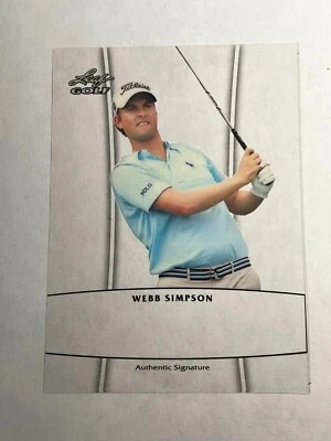 2012 Folha de Metal LAMINADO PROVA FALTANDO AUTOMÁTICO & # Webb Simpson - Imagem 1 de 2