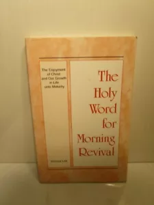 The Holy Word For Morning Revival Book Witness Lee The Recovery Of Christ 2013- - Picture 1 of 1
