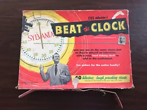 Vintage CBS BEAT THE CLOCK Sylvania Board Game 1954 Lowell Toy Corp Bud Collyer - Picture 1 of 9