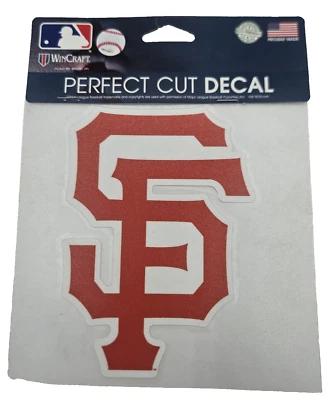 San Francisco Giants Logo Perfect Cut Car Sticker  Official MLB Decal 6 x 6 in  - Image 1 of 4