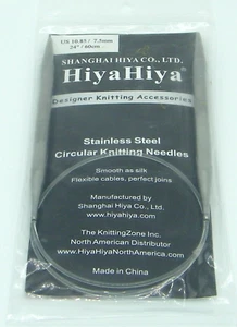 Shanghai HiyaHiya Agujas de Tejer Circulares Acero Inoxidable EE. UU. 10.85 24" ¡Nuevas! - Imagen 1 de 2