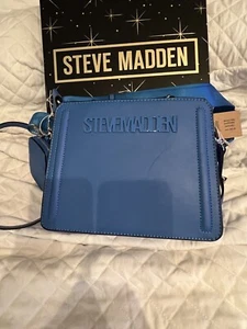 NEU MIT ETIKETT STEVE MADDEN DUNKELBLAU BEVELYN UMHÄNGETASCHE CROSSBODY TASCHE - Bild 1 von 4