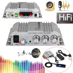 2.1CH HiFi Stereo Amplifier Audio Music Super Bass Output AMP + AC Power Adapter - Picture 1 of 7