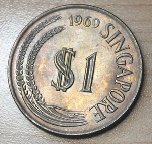 1969 Singapore 1 Dollar - Picture 1 of 2
