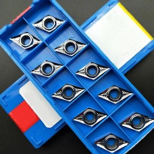 10 Pcs For Aluminum DCGT11T308-AK N01 DCGT32.52 Carbide inserts Cutter Blade - Picture 1 of 7