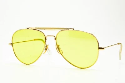 Gafas de sol vintage años 80 COMMAND/USA tono dorado lentes amarillas gafas de sol unisex Foto 1 de 4