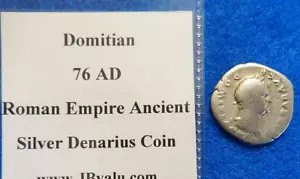 Moneda Denario de Plata Antigua Romana 76AD DOMICIANO 2,64 gramos, 19mm💎 - Imagen 1 de 3