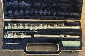 Silver Flute With Case Musical Instrument - Picture 1 of 12