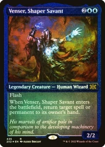 LÁMINA GRABADA Venser, Shaper Savant - 435 - Raro - 2X2 Double Masters 2022 Magic The Gathering - Imagen 1 de 1