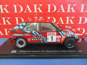 Die cast 1/24 Modellino Auto Lancia Delta Int. 16V Rally Sanremo 1989 M. Biasion - Foto 1 di 4