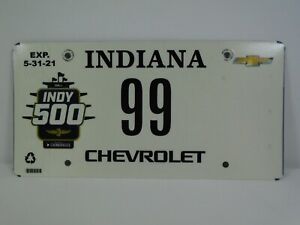 2021 Indianapolis 500 License Plate #99 Pace Car Chevrolet Corvette C8 Stingray 