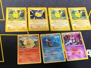 C403 POKEMON TCG CARD PIKACHU NINETALES GYRADOS PLAYED - Picture 1 of 11