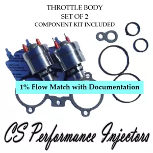 1% Flow Match TBI Fuel Injectors (2) 5235206 set for 87-96 GMC Chevy 5.7L V8 - Foto 1 di 6