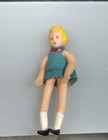 Vintage Dollhouse People Miniature Bendable Small Girl Child