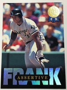 1993 Leaf Baseballkarte Chicago White Sox Frank Thomas - durchsetzungsfähig 5 von 10 - Bild 1 von 2