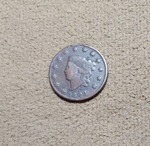 1824  Large Cent - Free Shipping Cover