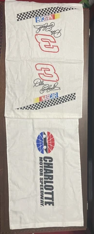 DALE EARNHARDT SR. & Charlotte Motor Speedway HAND OR HEAD TOWEL. vtg Cover
