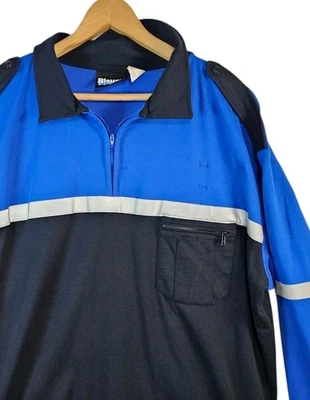 Blauer Colorblock Royal Navy 1/4 Zip Pullover Track Jacket 8142 Mens 2XLT - Image 1 of 4