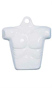 SSWBasics Economy Male White Plastic Shirt Form Fits Men's Sizes SL - Picture 1 of 1