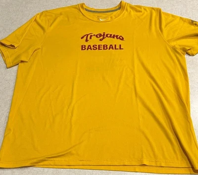 NIKE Authentic Team USC Trojans Baseball Practice Tee T-Shirt XL RARE - Image 1 of 4