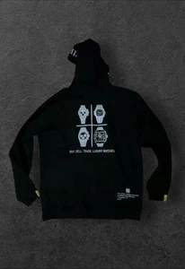 Felpa con cappuccio pullover The Timepiece Gentleman nera taglia L *Rolex* *Audemars Piguet* - Foto 1 di 8