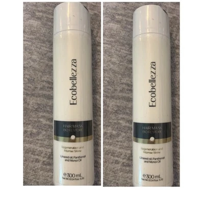 2 X Mascarilla Capilar Eco Bellezza Bio Restore 10.14 OZ cada una Nueva y Sellada Foto 1 de 3