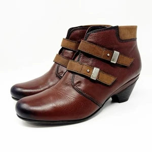 Taos Boots Womens Alto Ankle Leather Boho Moto Victorian Shoes 41 US 10-10.5 - Picture 1 of 11