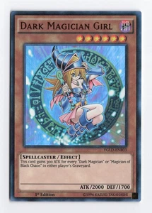 Dark Magician Girl YGLD-ENB03 Ultra Rare 1st Edition Konami TCG Yugioh Card NM - Picture 1 of 2