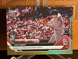 Jimmy Crooks, St. Louis Cardinals #6 Prospect - 2025 Topps Now... Gold Parallels /50 - Foto 1 di 3