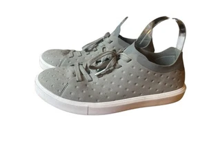 Native Herren Tie Lite Tennisschuhe Grau Größe 10 Atmungsaktiv Flexibel - Bild 1 von 6