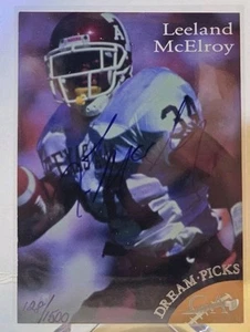 (2) 1997 Genuine Article Dream Picks Auto /1500 Leeland McElroy #R11 & R5 Auto - Picture 1 of 2