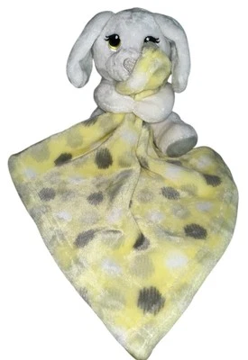 Little Beginnings Lovey 7” Puppy Dog Attached 10” Security Blanket Plush White - Image 1 of 4