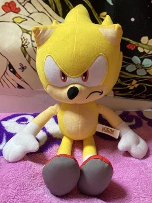 Juguete de peluche SEGA Sonic the Hedgehog Super Sonic Gold Factory Foto 1 de 4