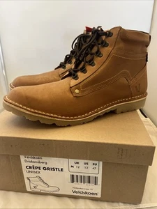 VELDSKOEN Drakensberg Men’s Boot 13 Leather Crepe Gristle South Africa WOW - Picture 1 of 7