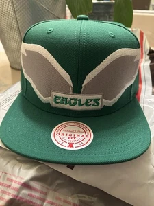 Philadelphia Eagles Mitchell&Ness Historic Helmet Pack SnapBack Kelley Green ๐ฅ - Picture 1 of 8