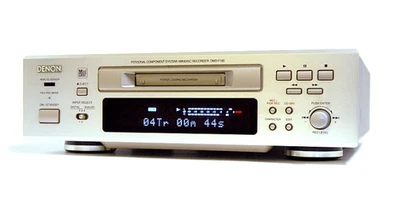 DENON DMD-F100 MiniDisc Deck KMS 260E Laser Champagne Gold Beautiful Condition - Image 1 of 4