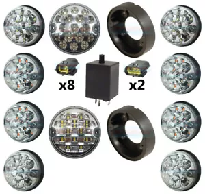 LAND ROVER DEFENDER COMPLETO CHIARO 10 LED LAMPADA/LUCE KIT AGGIORNAMENTO RDX - Foto 1 di 1