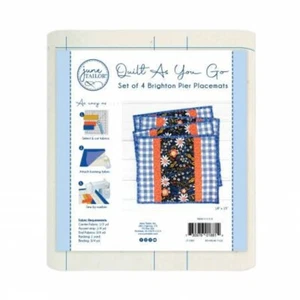 June Tailor Quilt As You Go Brighton Pier Placemats Set of 4 JT-1881 - Picture 1 of 4